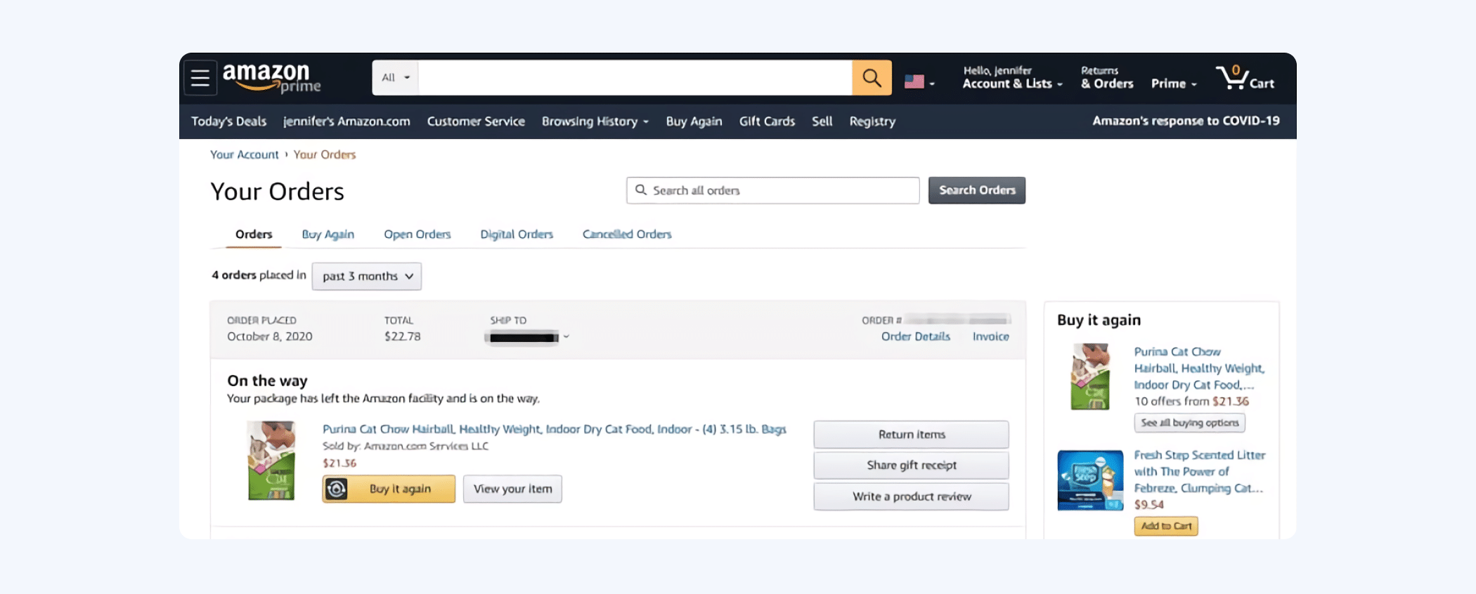 Amazon claim for undelivered package
