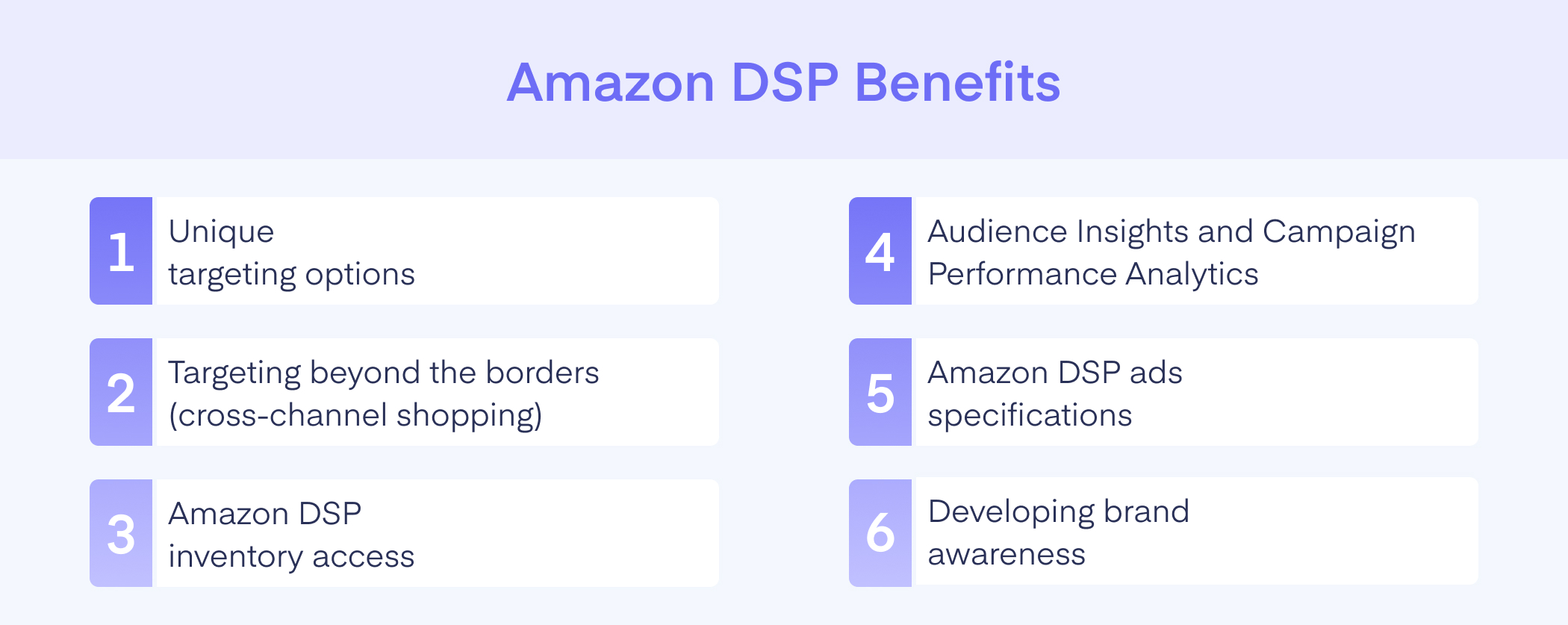 Amazon DSP Benefits