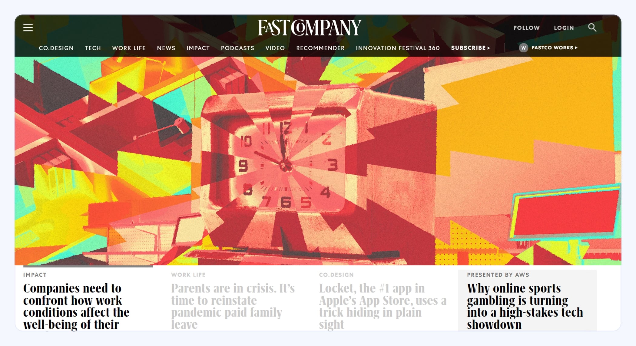 Fast Company's Main Page