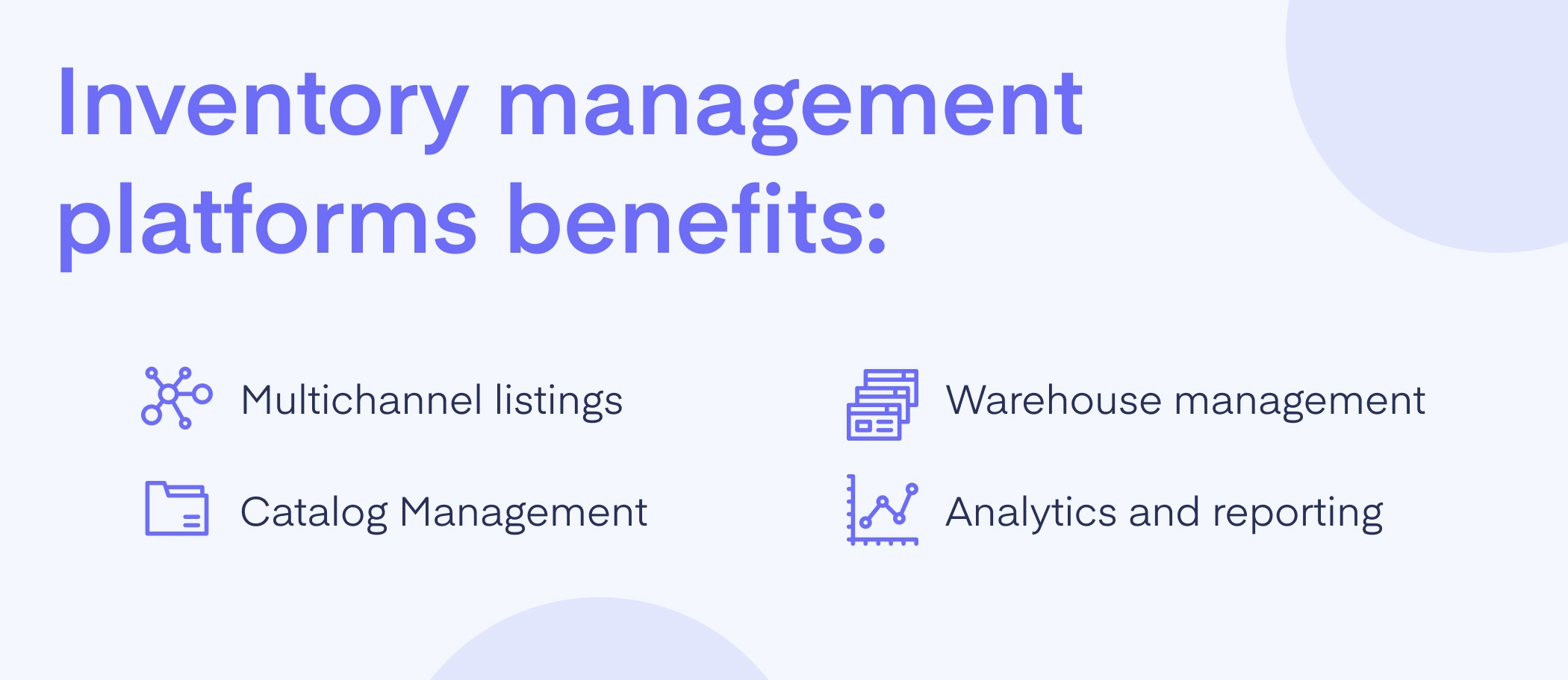 Amazon Inventory Management Platforms Benefits