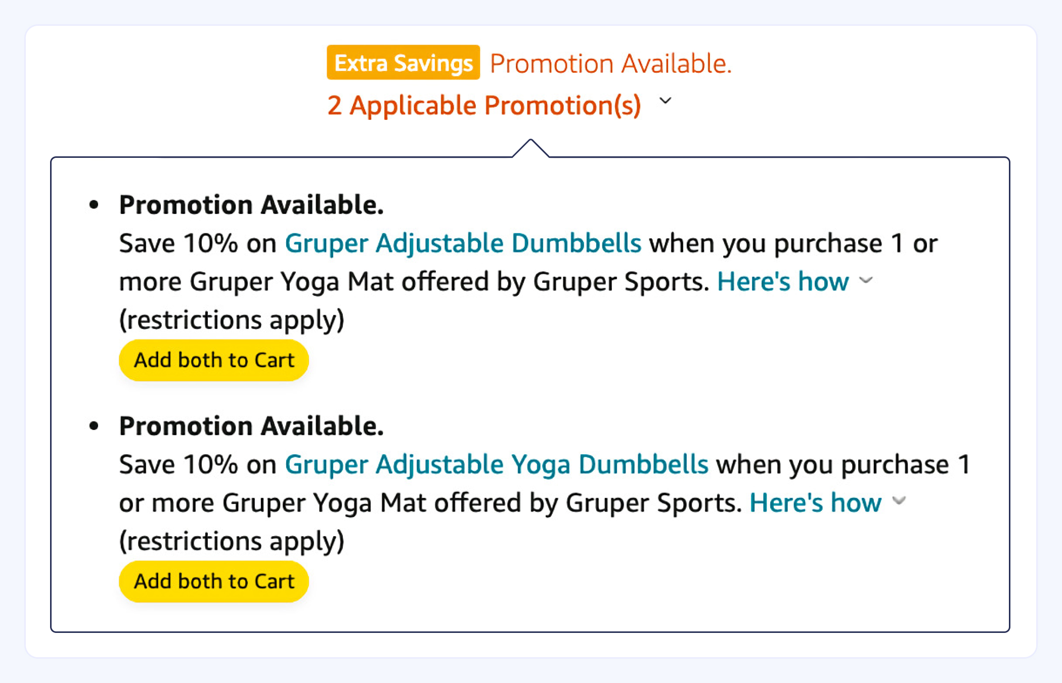 Yoga Mat Promotions on Amazon