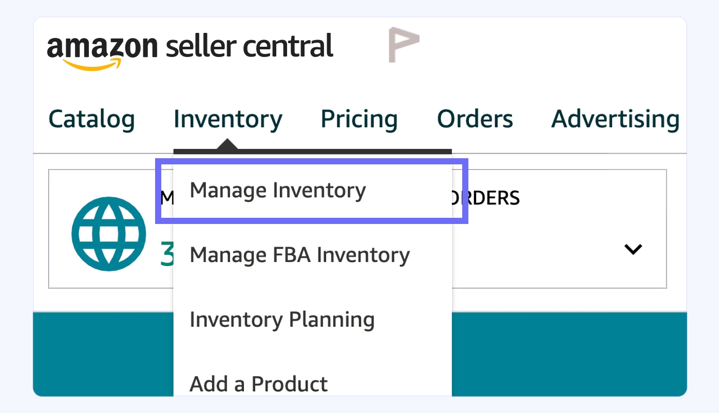 Where to Find Manage Inventory Button?
