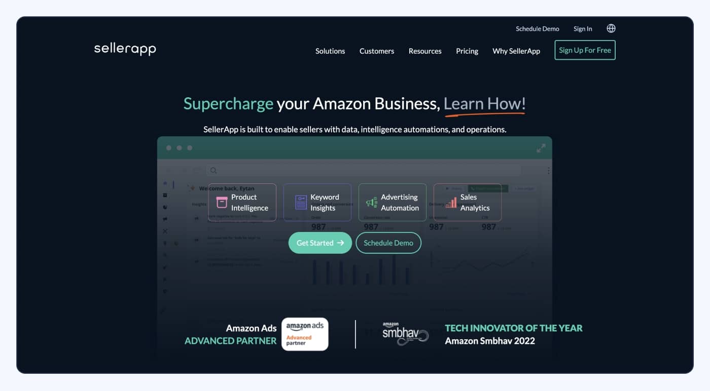Amazon Ads Tools: SellerApp