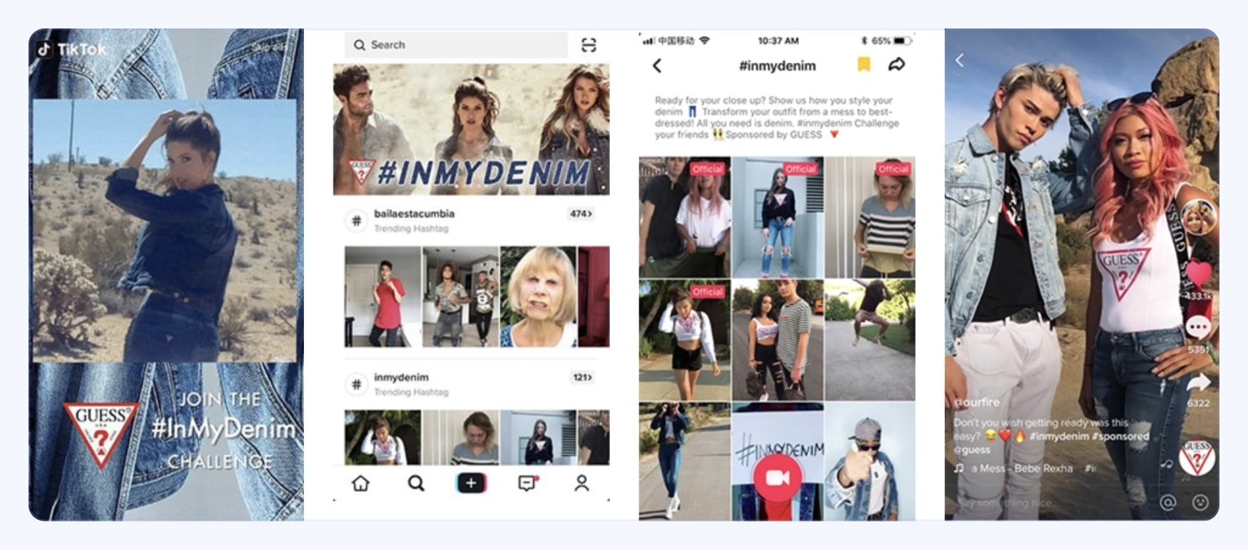 Successful eCommerce Brands on TikTok: Guess