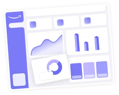 Dashboard with graphs and charts